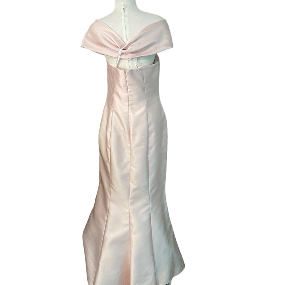 Terani couture pink champagne gown dress Sz-12 - Picture 4 of 6